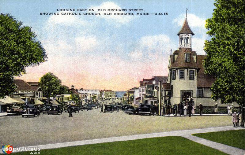 Pictures of Old Orchard, Maine: Looking East on Old Orchard Street