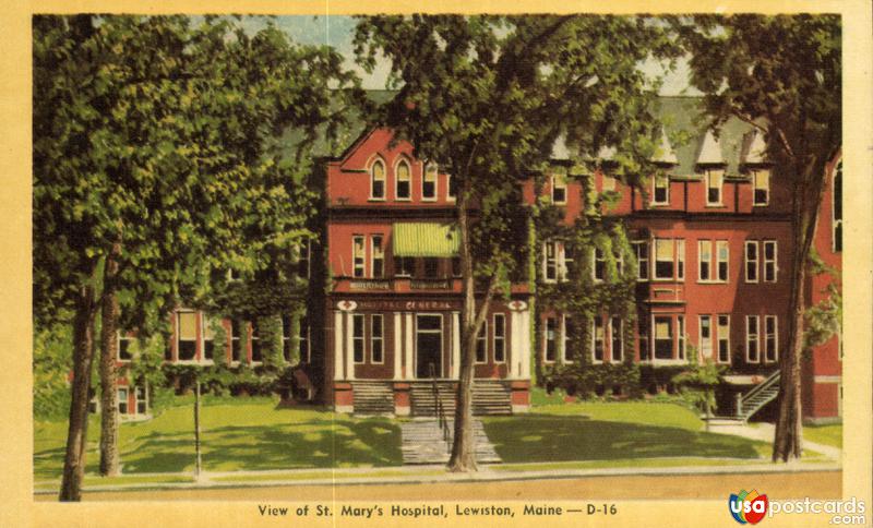 Pictures of Lewiston, Maine: View of St. Mary´s Hospital