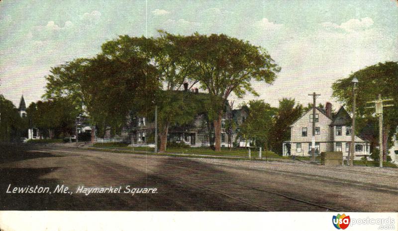 Pictures of Lewiston, Maine: Haymarket Square