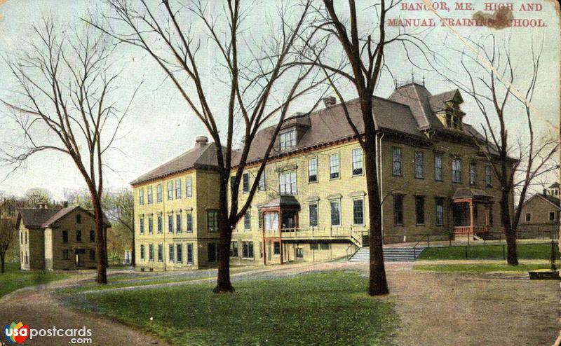 Pictures of Bangor, Maine: High and Manual Training School