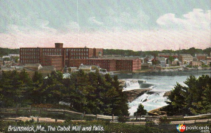 Pictures of Brunswick, Maine: The Cabot Mill and Falls