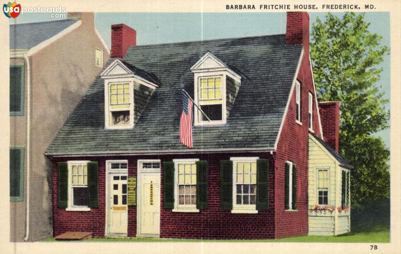 Pictures of Frederick, Maryland: Barbara Fritchie House