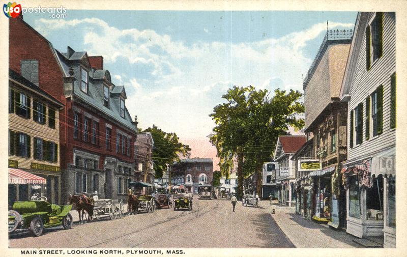 Pictures of Plymouth, Massachusetts: Main Street, Looking North