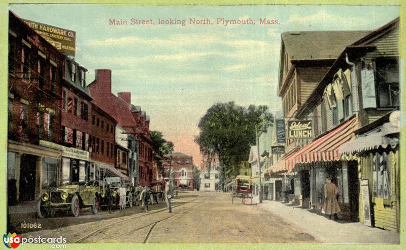 Pictures of Plymouth, Massachusetts: Main Street, Looking North