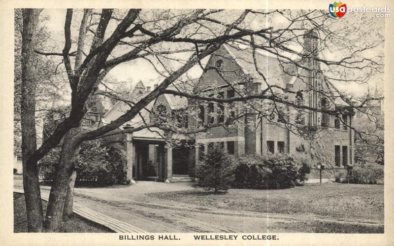 Pictures of Wellesley, Massachusetts: Billings Hall. Wellesley College