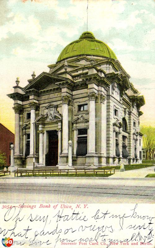 Pictures of Utica, New York: Savings Bank of Utica