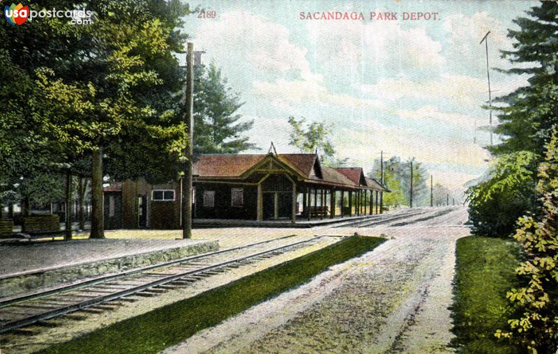 Pictures of Scandaga Park, New York: Sacandaga Park Depot