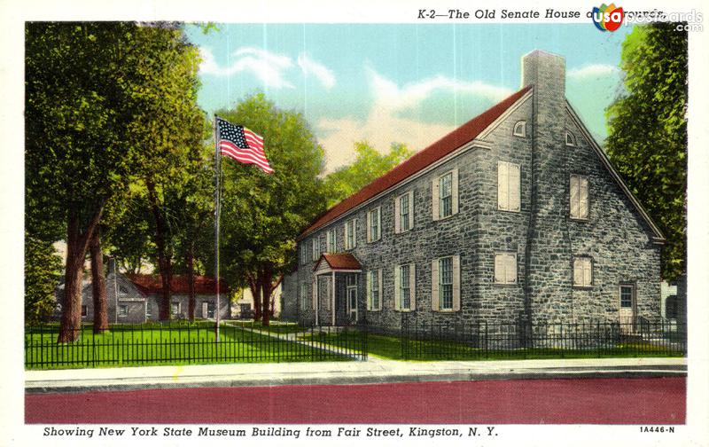 Pictures of Kingston, New York: The Old Senate House and Grounds, showing New York State Museum Building