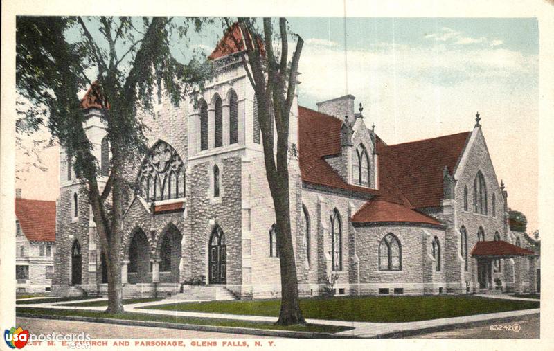Pictures of Glens Falls, New York: Christ M. E. Church and Parsonage