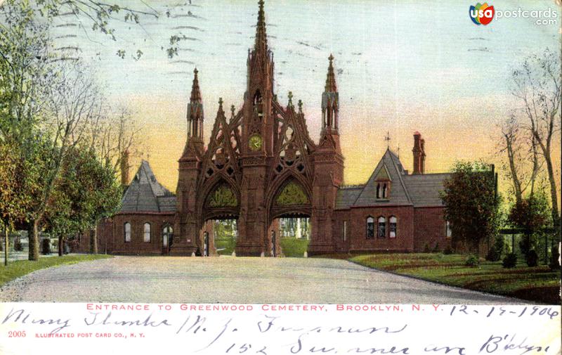 Pictures of Brooklyn, New York: Entrance to Greenwood Cemetery