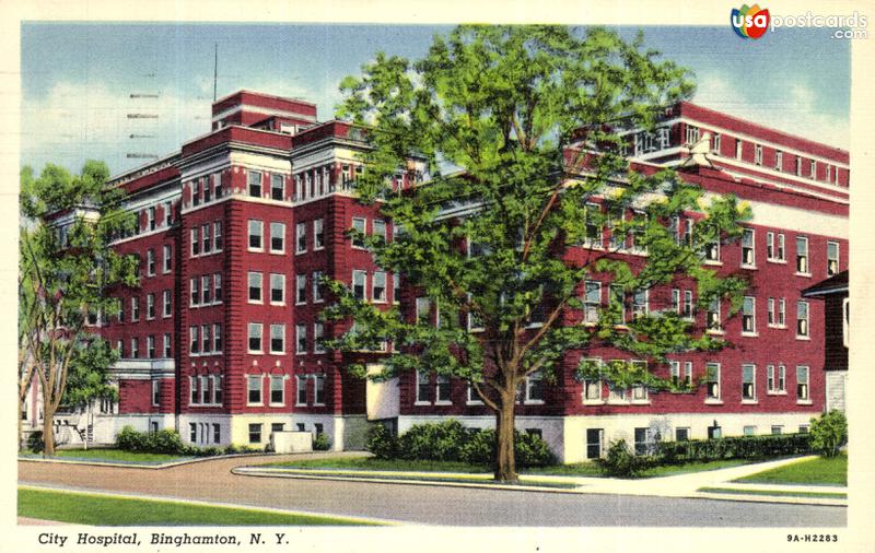 Pictures of Binghamton, New York: City Hospital