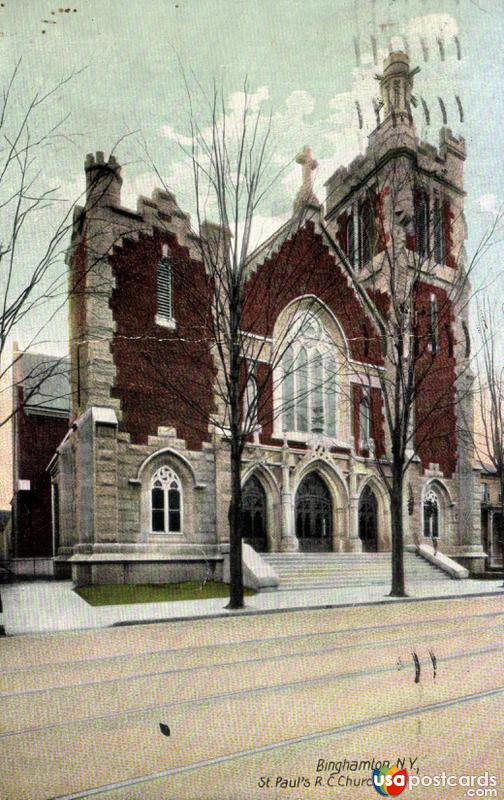 Pictures of Binghamton, New York: St. Paul´s R. C. Church