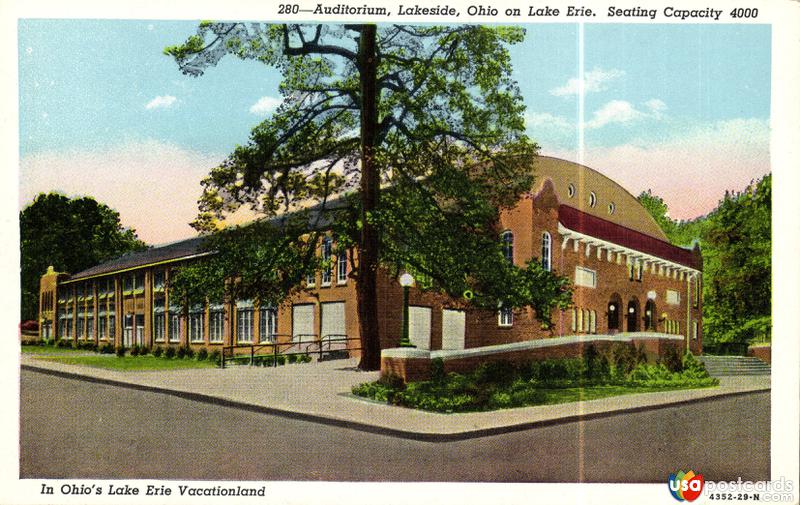 Pictures of Lakeside, Ohio: Auditorium, Lakeside, Ohio on Lake Erie