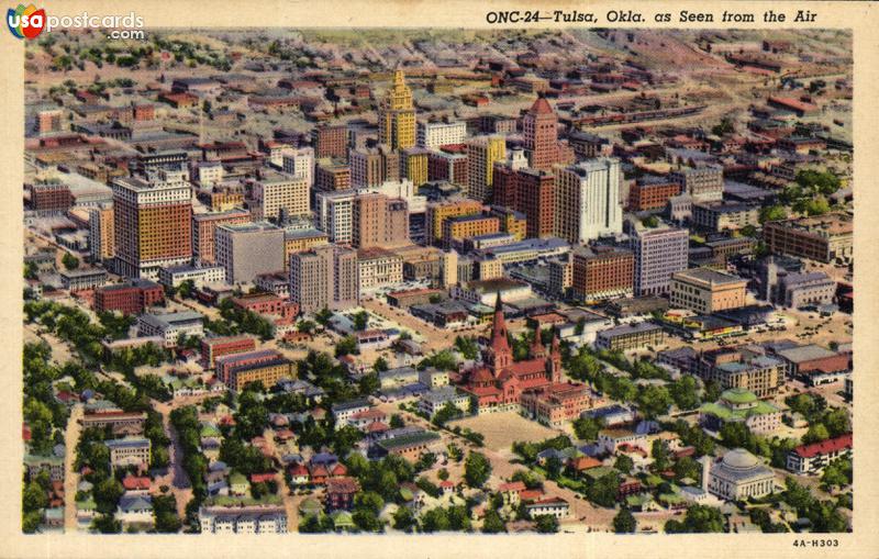 Pictures of Tulsa, Oklahoma: Tulsa as Seen from the Air