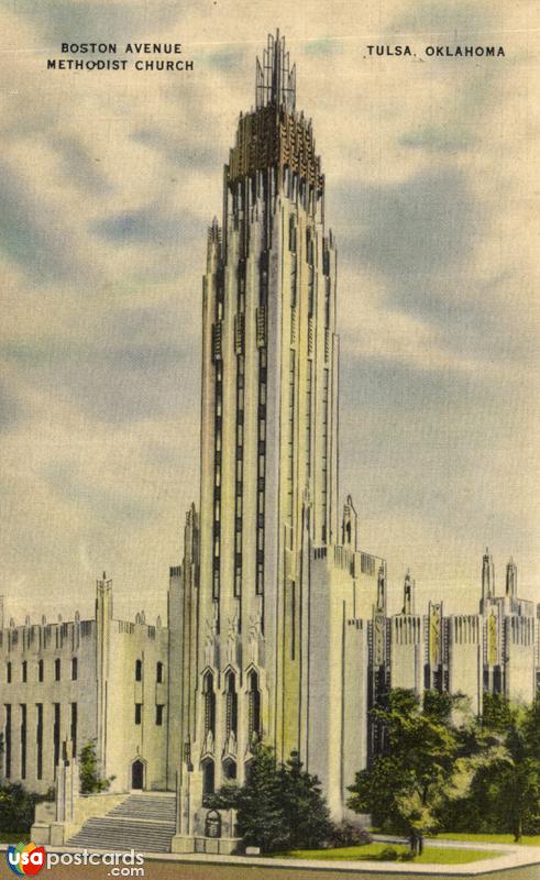 Pictures of Tulsa, Oklahoma: Boston Avenue, Methodist Church