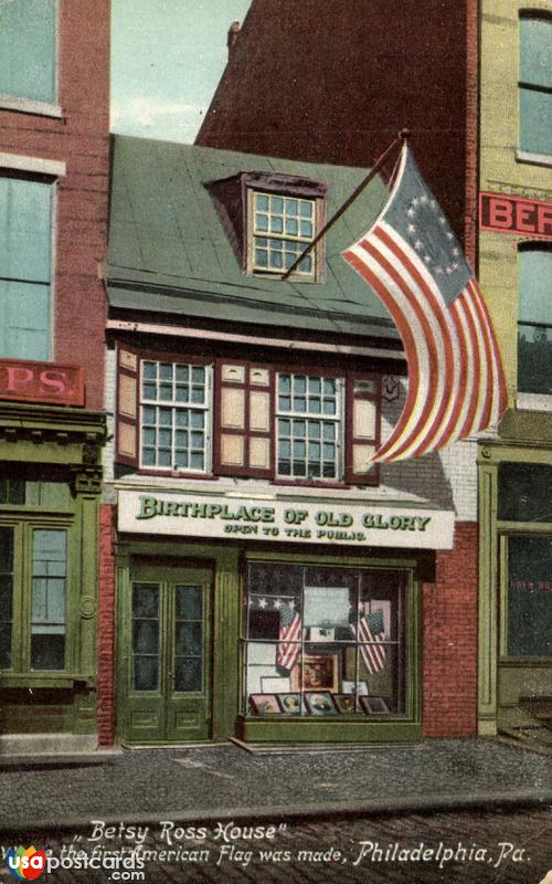 Pictures of Philadelphia, Pennsylvania: Betsy Ross House, where the first American Flag was made