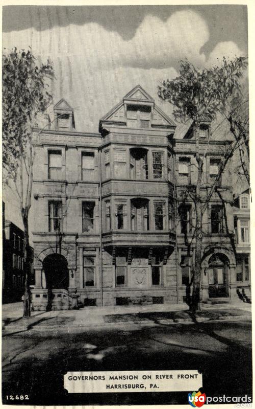 Pictures of Harrisburg, Pennsylvania: Governors Mansion on River Front