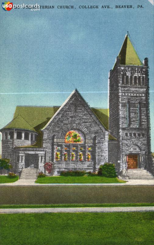 Pictures of Beaver, Pennsylvania: First Presbyterian Church, College Ave.