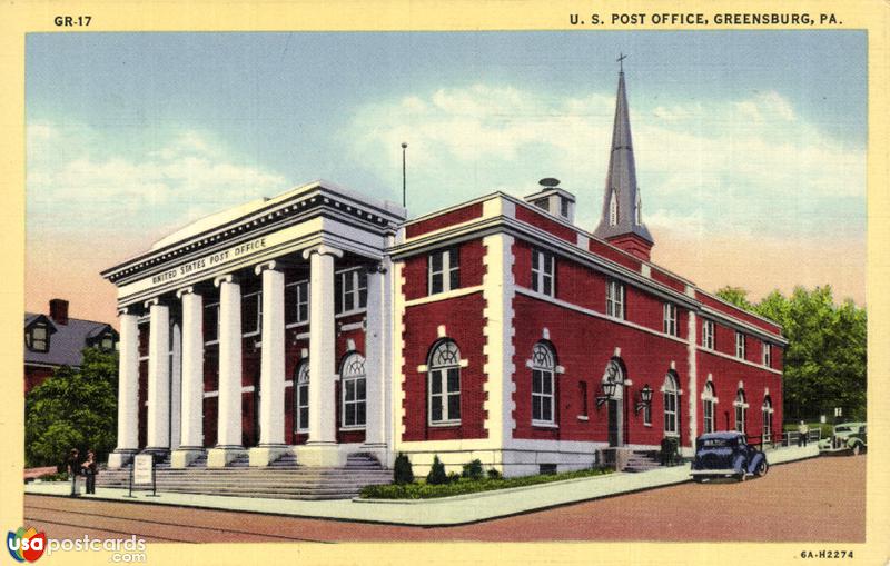 Pictures of Greensburg, Pennsylvania: U. S. Post Office