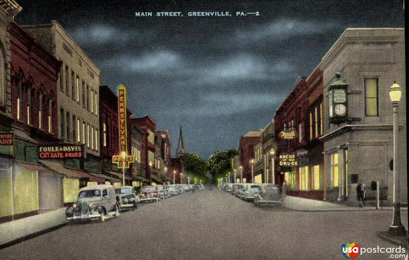 Pictures of Greenville, Pennsylvania: Main Street