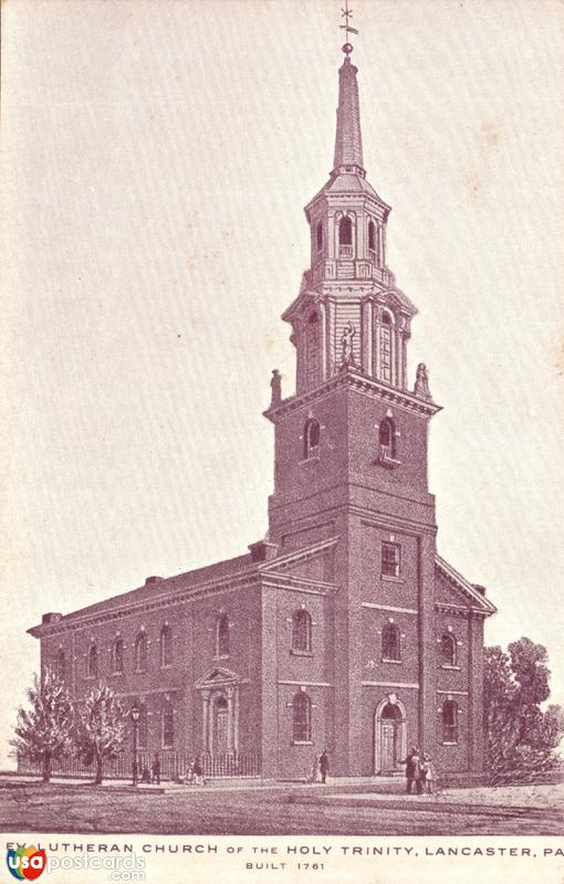 Pictures of Lancaster, Pennsylvania: Ev. Lutheran Church of the Holy Trinity, Built 1761