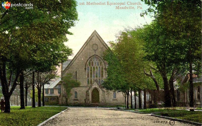 Pictures of Meadville, Pennsylvania: 1st. Methodist Episcopal Church