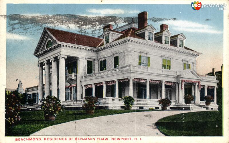 Pictures of Newport, Rhode Island: Beachmond Residence of Benjamin Thaw