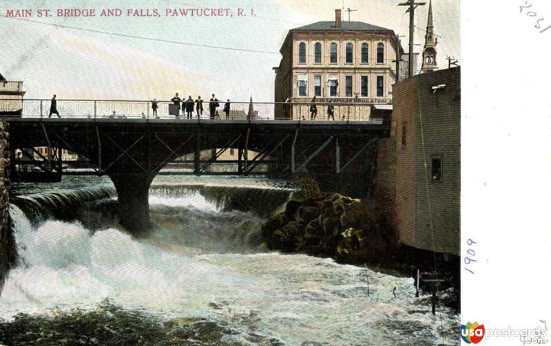 Pictures of Pawtucket, Rhode Island: Main St. Bridge and Falls