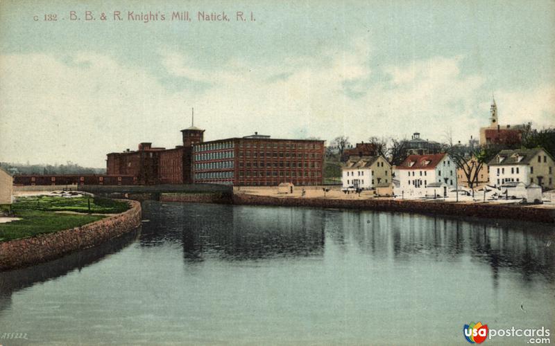 Pictures of Natick, Rhode Island: B. B. & R. Knight´s Mill