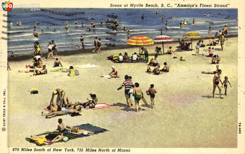 Pictures of Myrtle Beach, South Carolina: Scene at Myrtle Beach, S. C.