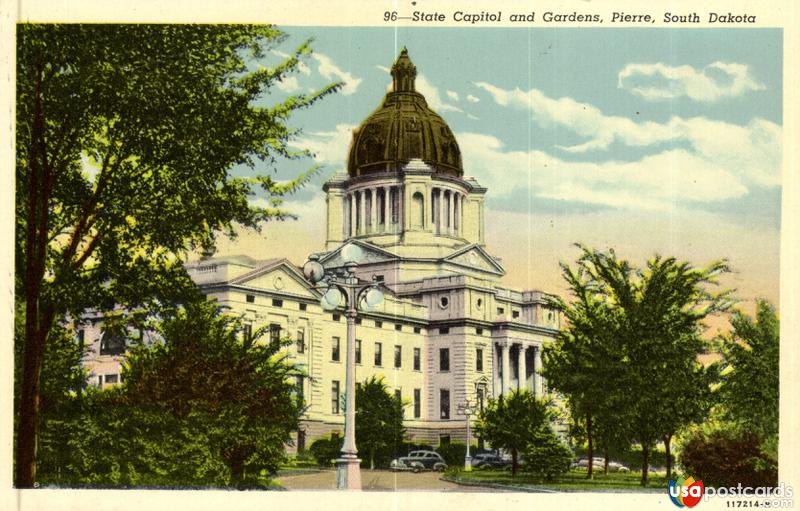 Pictures of Pierre, South Dakota: State Capitol and Gardens