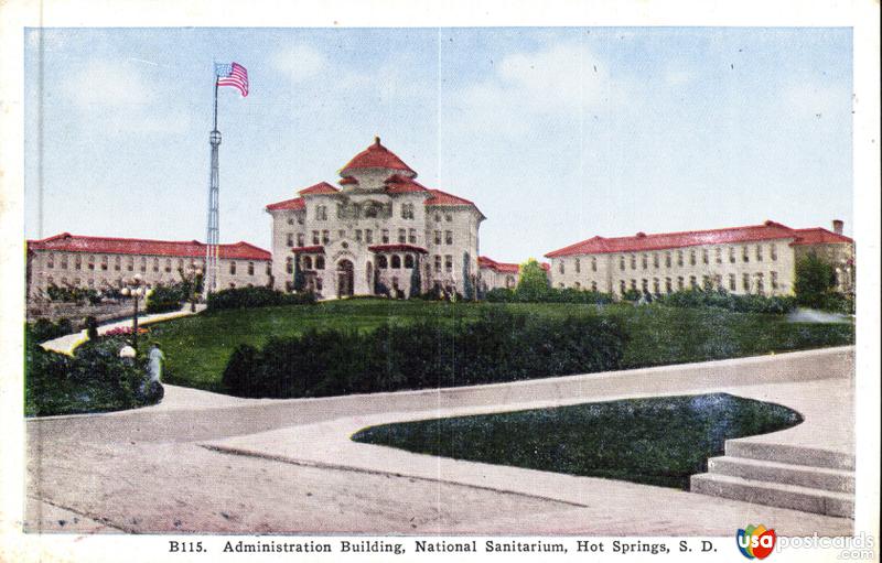 Pictures of Hot Springs, South Dakota: Administration Building, National Sanitarium