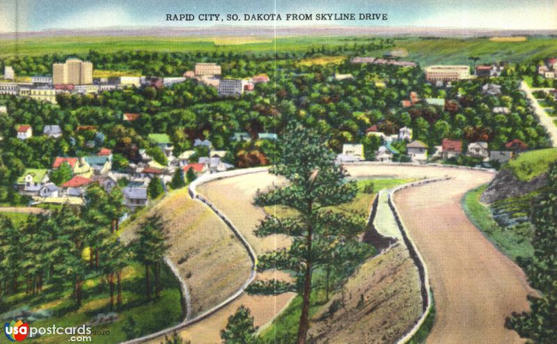 Pictures of Rapid City, South Dakota: Rapid City from Skyline Drive