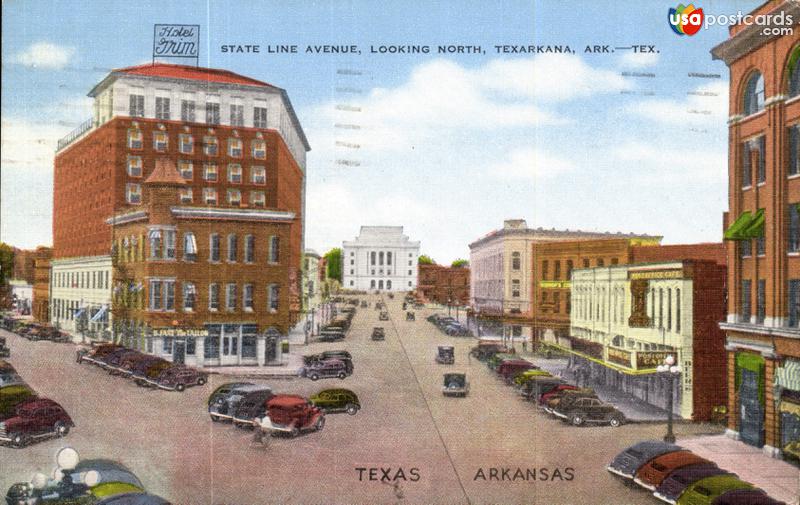 Pictures of Texarkana, Texas: State Line Avenue, Looking North