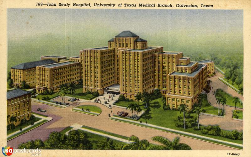 Pictures of Galveston, Texas: John Sealy Hospital, University of Texas Medical Branch