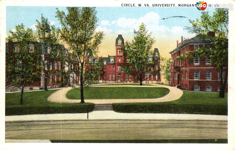 Pictures of Morgantown, West Virginia: Circle, W. VA. University