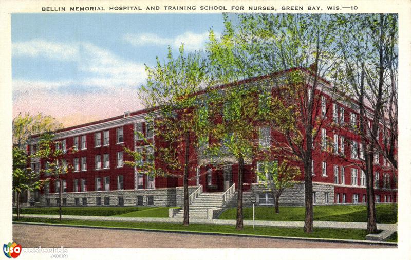 Pictures of Green Bay, Wisconsin: Bellin Memorial Hospital and Training School for Nurses