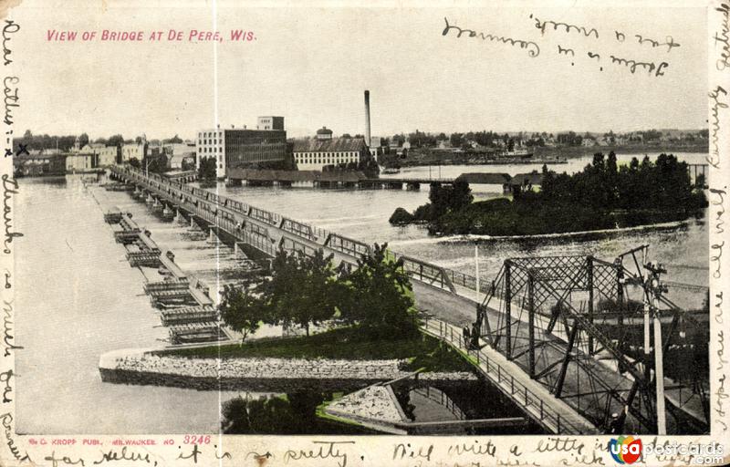 Pictures of De Pere, Wisconsin: View of Bridge at De Pere