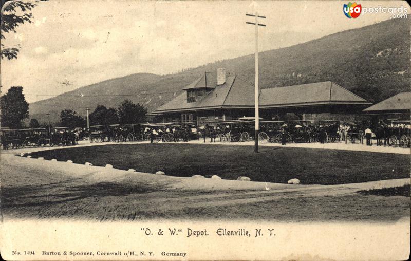 Pictures of Ellenville, New York: O. & W. Depot