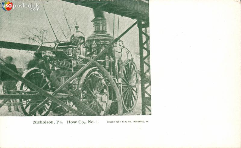 Pictures of Nicholson, Pennsylvania: Fire Department Hose Co. No. 1