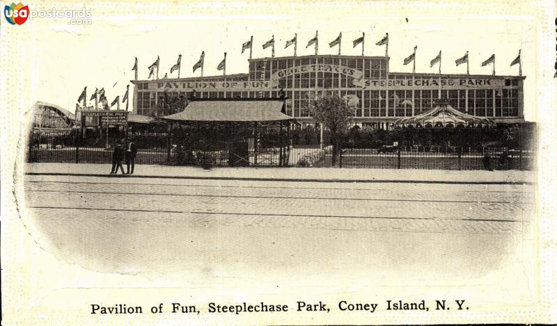 Pictures of Coney Island, New York: Pavilion of Fun, at Steeplechase Park