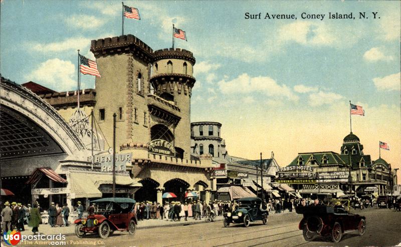 Pictures of Coney Island, New York: Surf Avenue