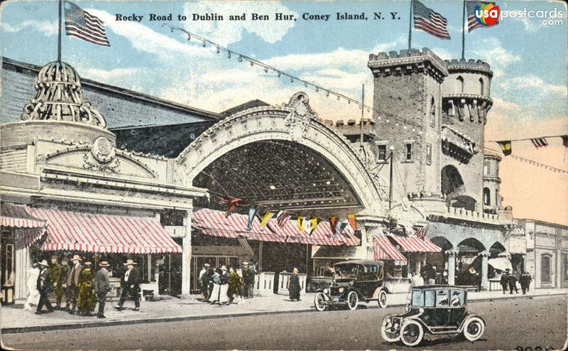 Pictures of Coney Island, New York: Rocky Road to Dublin and Ben Hur