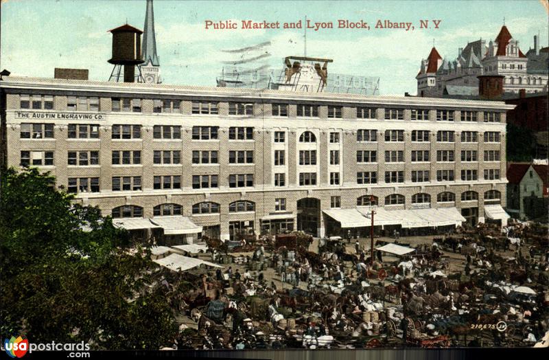 Pictures of Albany, New York: Public Market and Lyon Block