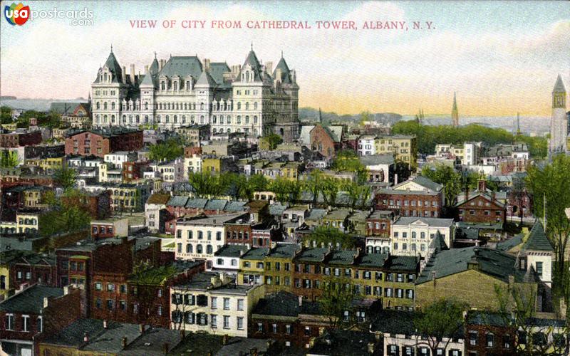 Pictures of Albany, New York: View of city from Cathedral Tower