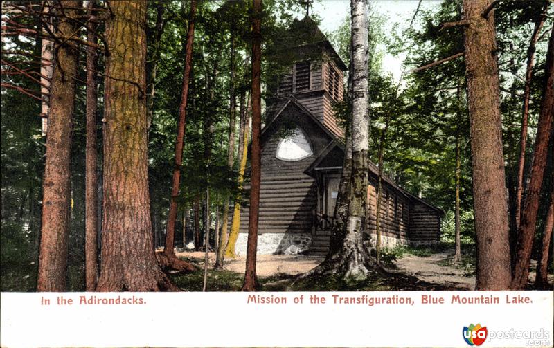 Pictures of Adirondack Mountains, New York: Mission of the Transfiguration, Blue Mountain Lake