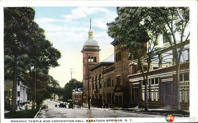 Pictures of Saratoga Springs, New York: Masonic Temple and Convention Hall