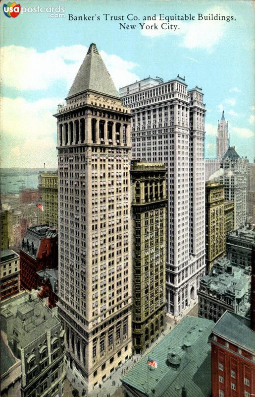 Pictures of New York City, New York: Banker´s Trust Co. And Equitable Buildings