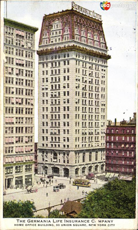 Pictures of New York City, New York: The Germania Life Insurance Company