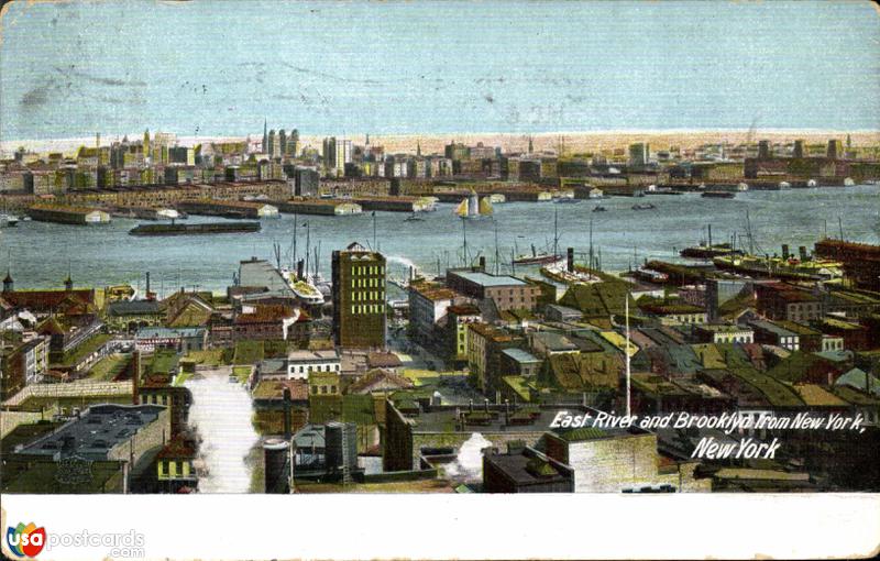 Pictures of New York City, New York: East River and Brooklyn from New York